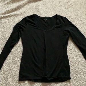 Black Long sleeve v-neck